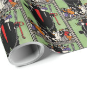 Krampus Pattern Wrapping Paper Cadeaupapier (Rol Hoek)