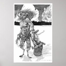 Krampus Pen & Ink Poster