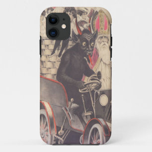 Krampus & Priester die Kinder kidnappen iPhone 11 Hoesje