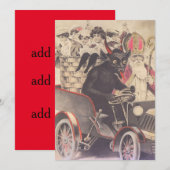 Krampus & Priester rijden met kinderen (Voorkant / Achterkant)