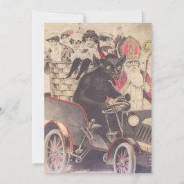 Krampus & Priester rijden met kinderen