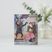 Krampus Punishing Bad Adults Briefkaart (Staand voorkant)