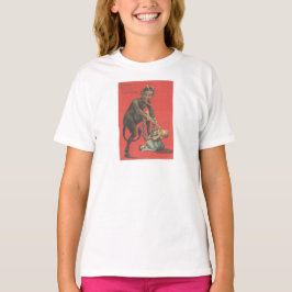 Krampus Punishing Girl T-shirt