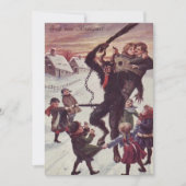 Krampus Punting Children Snow (Voorkant)