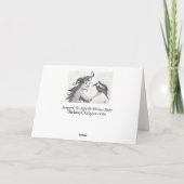 Krampus & Raaf Feestdagen Kaart (Achterkant)