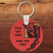  Krampus Red Sleutelhanger (Voorkant)