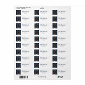 Krampus Return-adreslabel Etiket (Full Sheet)