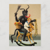  Krampus Rocking Horse Briefkaart (Voorkant)
