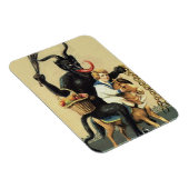 Krampus Rocking Horse Demon Holiday Kerstmis Magneet (Rechterzijde)