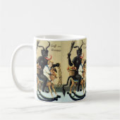 Krampus Rocking Horse Holiday Kerstmis Koffiemok (Links)