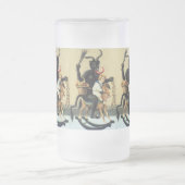 Krampus Rocking Horse Holiday Xmas 16oz Bier Mok (Center)