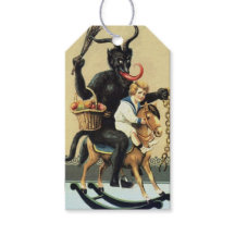 Krampus Rocking Paard Slechte Demon Kerstmis