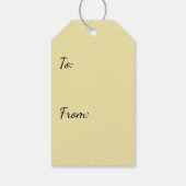 Krampus Rocking Paard Slechte Demon Kerstmis Cadeaulabel (Achterkant)