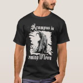 Krampus Santa Creepy spullen voor Krampus runs T-shirt (Voorkant)
