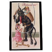 Krampus Scaring Girls  feestdag kerst Medium Cadeauzakje (Voorkant)