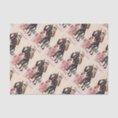 Krampus Scaring Girls  feestdag kerst Tissuepapier (Voorkant)