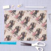 Krampus Scaring Girls  feestdag kerst Tissuepapier (Craft)