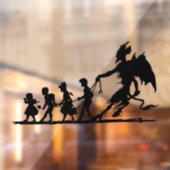  Krampus Silhouette-kerstvensterkoeling Raamsticker (Vel 2)
