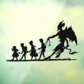 Krampus Silhouette-kerstvensterkoeling Raamsticker (Vel 3)
