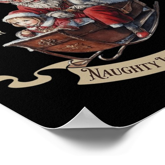 Krampus Sleigh Rides Poster (Hoek)