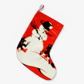 Krampus Snowman Snowball Switch Kleine Kerstsok (Voorkant (Hangend))