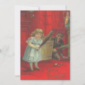 Krampus speelt met meisje (Voorkant)