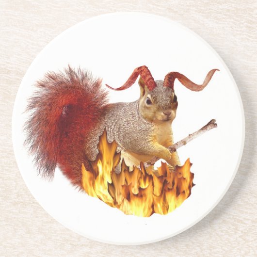 Krampus Squirrel Onderzetter (Voorkant)