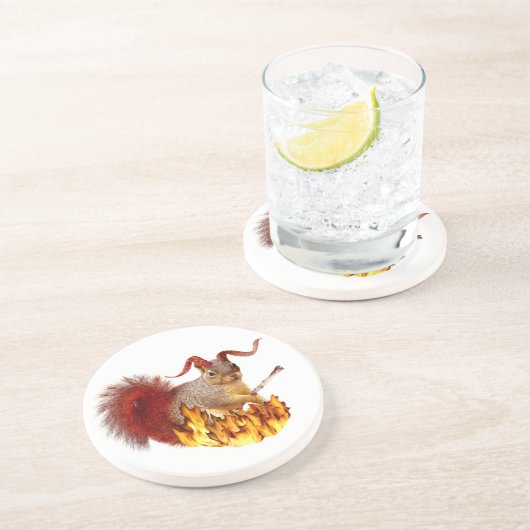 Krampus Squirrel Onderzetter (Zijkant)