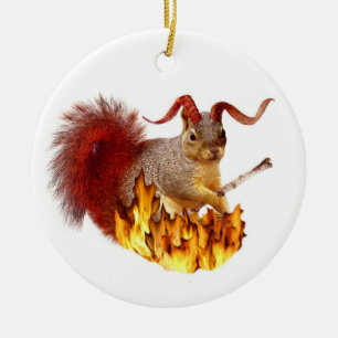 Krampus Squirrel Ornament