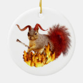 Krampus Squirrel Ornament (Achterkant)
