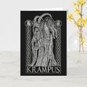 Krampus - Ss Von Krampus Dark Gothic Christmas  Kaart (Gele Bloem)