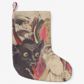 Krampus St Nickolaus ontvoert auto Kleine Kerstsok (Voorkant)