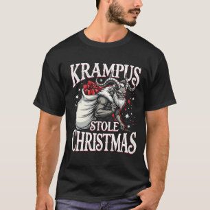 Krampus stal kerst Krampus Devil Xmas T-shirt