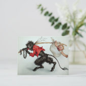  Krampus Stealing a Baby Briefkaart (Staand voorkant)
