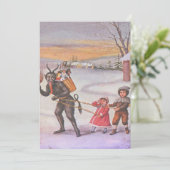Krampus steelt kinderen en speelgoed (Staand voorkant)