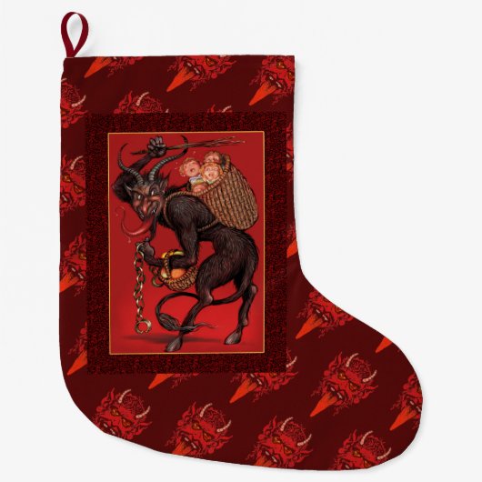Krampus Stocking Grote Kerstsok (Voorkant)
