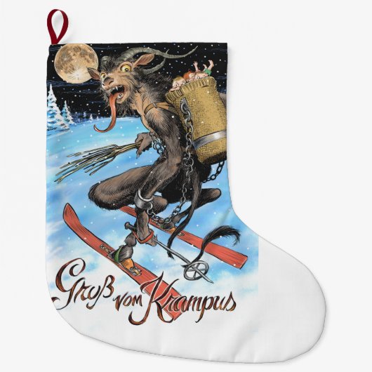 Krampus Stocking Grote Kerstsok (Voorkant)