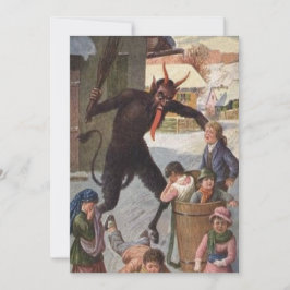 Krampus straft het kidnappen van kinderen in de wi