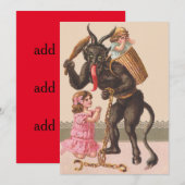 Krampus straft kinderen met schakelketting (Voorkant / Achterkant)