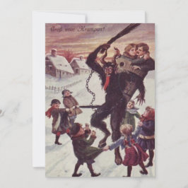 Krampus straft kinderen Sneeuw