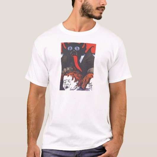 Krampus straft kinderen t-shirt (Voorkant)