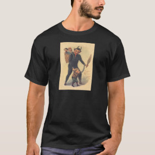 Krampus straft slecht kind t-shirt