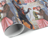 Krampus straft slechte volwassenen cadeaupapier (Rol Hoek)