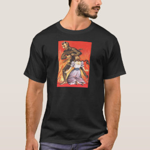 Krampus straft vrouw t-shirt