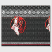 Krampus Sweater Wrapping Paper Cadeaupapier (Vlak)