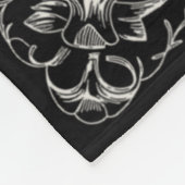 Krampus Tarot Card Design Christmas Season Evil Pa Fleece Deken (Hoek)