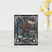 Krampus Tarot Card Design Christmas Season Evil Pa Kaart (Gele Bloem)