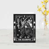 Krampus Tarot Card Design Christmas Season Evil Pa Kaart (Gele Bloem)