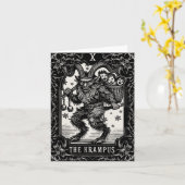 Krampus Tarot Card Design Christmas Season Evil Pa Kaart (Gele Bloem)