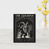 Krampus Tarot Card Design Christmas Season Evil Pa Kaart (Gele Bloem)